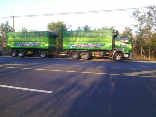 ขายรถบรรทุก 22 ล้อ พ่วงแม่ลูก-ดั๊มพ์ ยี่ห้อ ISUZU DEGA FXZ 360 แรงม้า ปี 2556  ( การันตีรถสวยจริงๆ  เจ้าของขายเอง )