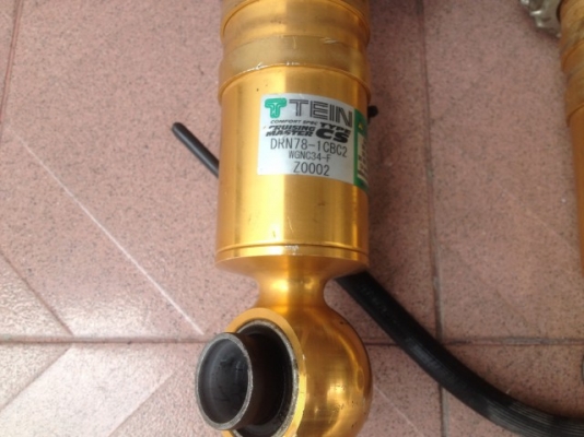 โช้ค TEIN กระบอกทองอะลูมิเนียมเก่าญี่ปุ่นเเท้สภาพสวยเเห้งๆเอาไปเเปลงใส่รถได้