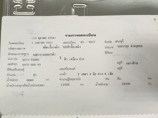 ขายด่วน หางพ่วงดั้มปี51สวยๆราคา350,000