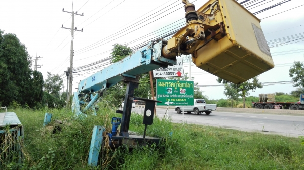 Sell> เครนกระเช้า NICHI Made in JAPAN ยกสูง 18 เมตร.อุปกรณ์ ขา คอนโทรล ชุดไฮดรอลิคปั้ม มาครบพร้อมใช้งาน!!