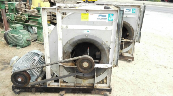 Sell> โบวเวอร์ขนาดใหญ่ NICOTRA มอเตอร์ Mitsubishi 30 HP. 380V. ใบพัด 28" แบบ 2 ชั้น สภาพสวยหมุนนิ่มพร้อมใช้.