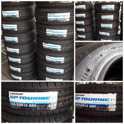 ขายยางใหม่ปลายปี15 Dunlop T1 195 55 60 15 ชุดละ6,500 บาท