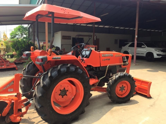 ขายรถไถKubota L3408 (4WD) พร้อมใบมีดหน้าใหม่ และผานพรวนช้าง รถพร้อมใช้งาน ขายรถไถKubota L3408 (4WD) พร้อมใบมีดหน้าใหม่ และผานพรวนช้าง รถพร้อมใช้งาน