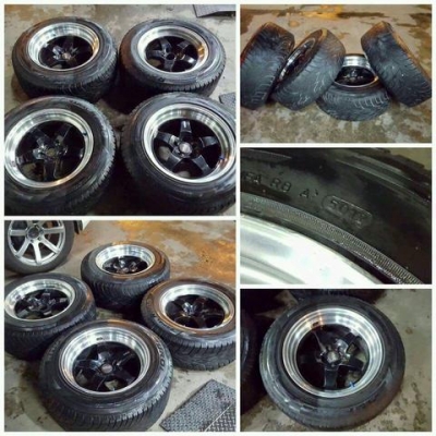 ขายล้อมือสอง18" Weld หน้า9.5"-หลัง11" 5รู114 พร้อมยางปี12 ราคา 12,900฿