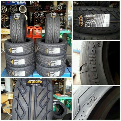 ขายยางใหม่ปี16 Soft Achiles 123S ลายสปอร์ต Treadwear 220 195-50-15 ชุดละ 9,900 บาท
