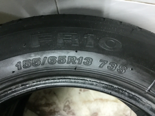 ขายยาง FIRESTONE FR10 155/65R13 ผลิตกลางปี 09 มีมา 1 คู่