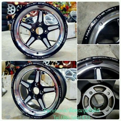 ขายแม็กซ์ใหม่15" Billet Special กว้าง7" ออฟ20 4รู100 สีดำกลึงเงา ราคาชุดละ 13,500฿