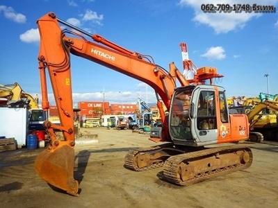 Hitachi ZX120#60655 ปี2000 เก่าญี่ปุ่นไม่เคยใช้ในไทย 100\% ใช้งานไม่มาก 6 พันกว่าชั่วโมง  มีไลน์หัวกระแทก สภาพสวยๆ พร้อมใช้งานครับ 062-709-1748 ธีรเทพ NDT Thailand
