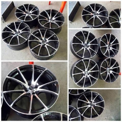 ขายล้อมือสอง17 Wedsport หน้า 7.5"-หลัง8.5" 4รู100 ราคา 7,900 บาท