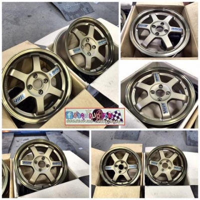 ขายแม็กซ์ใหม่15 TE37 ปั้มครบ กว้าง7 ออฟ 35 สีปีเก่า 4รู100 งานEton ชุดละ11,900 บาท