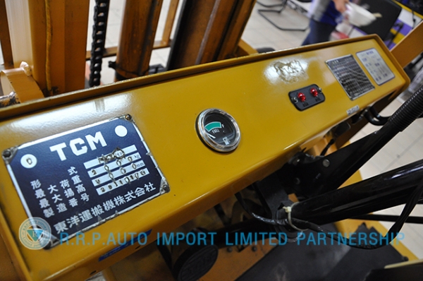 ขายรถโฟล์คลิฟท์มือสอง TCM รุ่น FG20N8-29110179 ราคา 145,000 บาท นำเข้าจากประเทศญี่ปุ่น 100\% ไม่เคยใช้งานในประเทศไทย