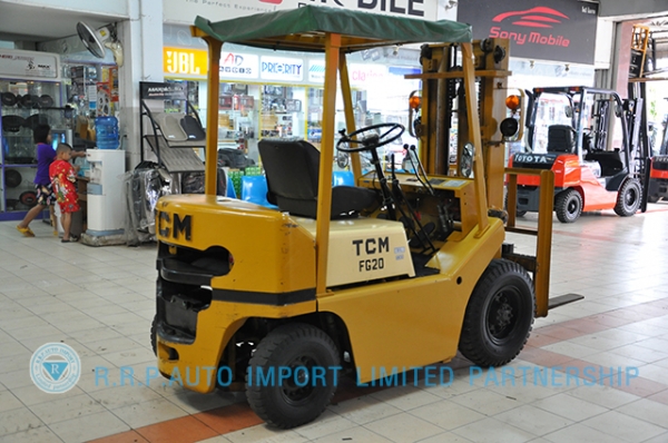 ขายรถโฟล์คลิฟท์มือสอง TCM รุ่น FG20N8-29110179 ราคา 145,000 บาท นำเข้าจากประเทศญี่ปุ่น 100\% ไม่เคยใช้งานในประเทศไทย