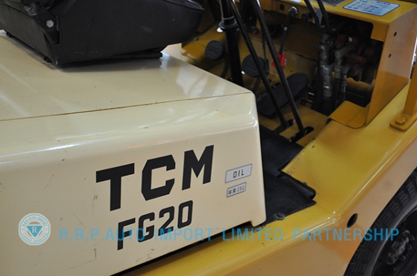 ขายรถโฟล์คลิฟท์มือสอง TCM รุ่น FG20N8-29110179 ราคา 145,000 บาท นำเข้าจากประเทศญี่ปุ่น 100\% ไม่เคยใช้งานในประเทศไทย