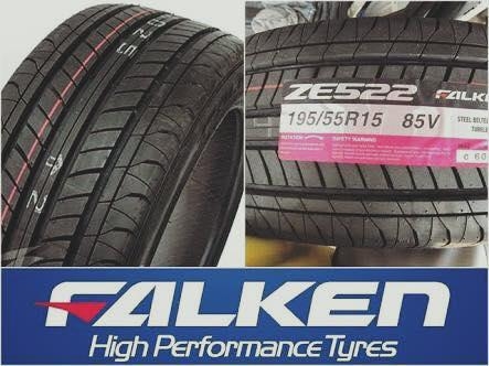 ขายยางใหม่ปี15 Falken ZE522 195-50,55-15 เส้นละ1550 ยกชุด 6000 บาท