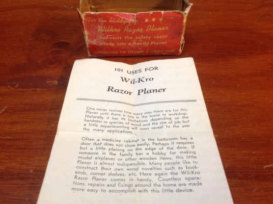 ขายกบ Vintage Wilkro Combination Wood Razor มีกล่อง ใบครบ เป็นของสะสมหายาก