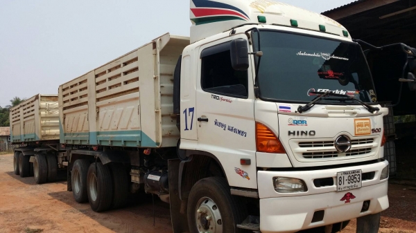 ขายรถบรรทุก 22 ล้อ พ่วงแม่ลูก-ดั๊มพ์ ยี่ห้อ HINO MEGA FM2P 380 แรงม้า  ปี 2554   ( การันตีรถสวยจริงๆ เจ้าของขายเอง )