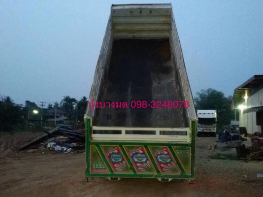 ขายรถบรรทุกสิบล้อดัมพ์ MITSUBISHI M6 แท้ เครื่องเดิม 260 แรง ปี 52 ดัมพ์สามมิตร ยางเต็ม มีระบบลากพ่วง รถพร้อมใช้งาน