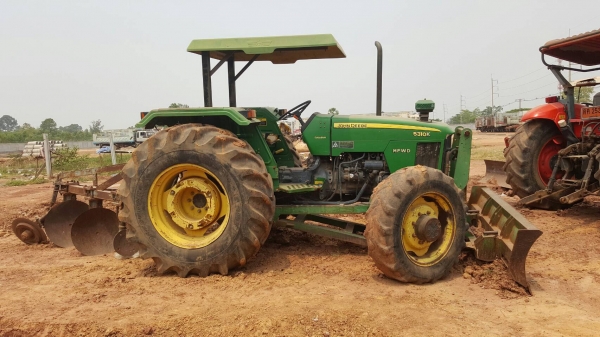 ขาย รถไถ JOHN DEERE 5310K 2 เพลา คานหน้า CARRARO เครื่อง 3 สูบ เอกสารเล่มทะเบียนครบ อุปกรณ์มีผานดันหน้า และหาง 3