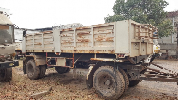 ขาย รถพ่วงดั้มแม่-ลูก ไอ้หลง FN527M-A วางเครื่อง 6D15 โบอินเตอร์ 240 แรงม้า ติดแก๊ส NGV 8 ถัง เกียร์ 10 สปีด คัสซีสวยตลอดเส้น ทะเบียนเต็มพร้อมโอนครับ