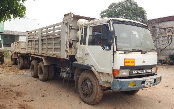 ขาย รถพ่วงดั้มแม่-ลูก ไอ้หลง FN527M-A วางเครื่อง 6D15 โบอินเตอร์ 240 แรงม้า ติดแก๊ส NGV 8 ถัง เกียร์ 10 สปีด คัสซีสวยตลอดเส้น ทะเบียนเต็มพร้อมโอนครับ