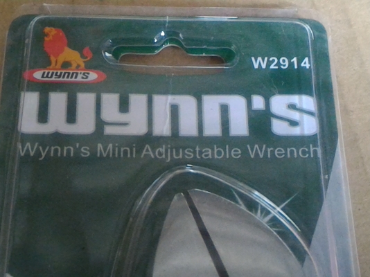 ประแจเลือนด้ามหุ้มยางกันลื่น ยี่ห้อ WYNN  ปรับปากได้กว้างถึง 20 มม.
