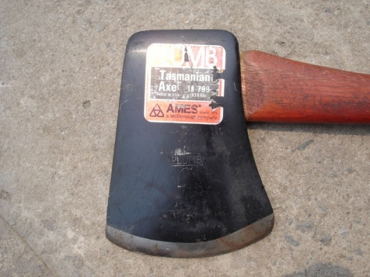ขายขวานพลัมเมกางานใหม่เก่าเก็บ PLUMB AXE Tasmanian Made in USA.