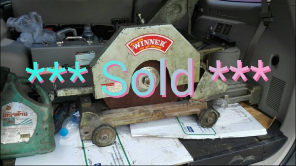 ==== Sold ==== แท่นตัด WINNER สภาพสวย(ขาดมอเตอร์)ที่เหลืออุปกร์ครบทุกอย่างสภาพใหม่วิ่งเงียบมาเทสได้