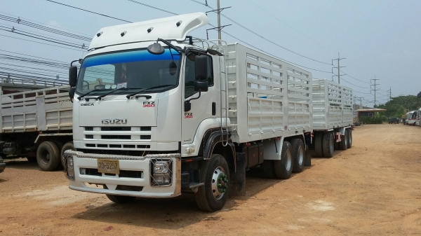 ฟรีดาวน์ !!! รถพ่วงไม่ดั๊มพ์/ISUZU/รุ่นFXZ/360แรงม้า/ปี52