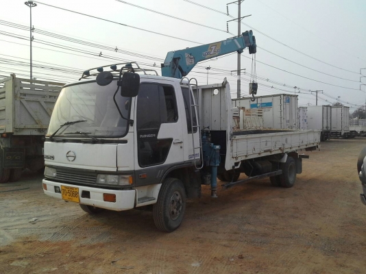 ขาย รถเครน 3 ตัน/4 ปอก/3ชัก/HINO/195 แรงม้า/กระบะยาว 5.5ม./ปี40