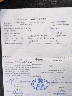 6ล้อเมก้า 212แรง ยาว 7.20 รถห้างแท้ ปี 46 รถสวยเดิมๆ พร้อมใช้งานครับผม