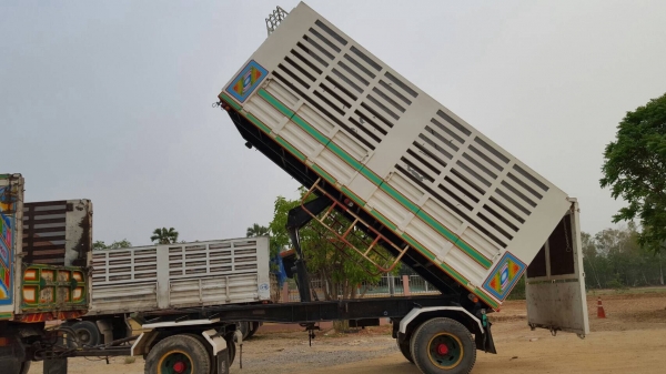 ขาย ลูกพ่วงสองเพลาดั้มเกษตร