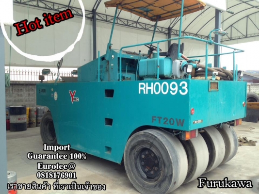 ขาย รถบด 7 ล้อ FURUKAWA จำหน่าย รถ เครื่องจักร อุปกรณ์ทุกชนิด นำเข้า100\% ราคาถูก eurotec 0818176901