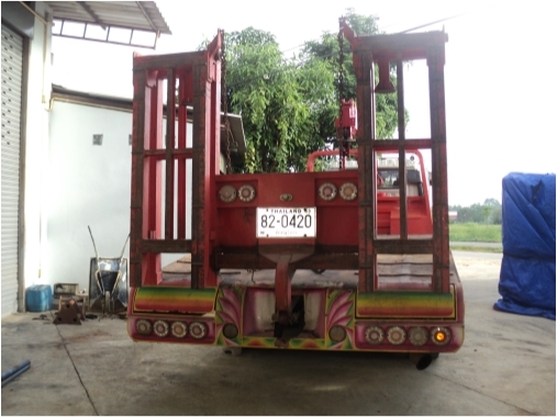 รถ 12 ล้อ 2 เพลา HINO 220 แรงม้า กระบะบรรทุกท้ายลาด (มีเครื่องทุ่นแรง) อเนกประสงค์