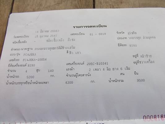 ฝากขายรถ 6 ล้อดั้ม FC4J  140 แรง  ขอขอบคุณครับ