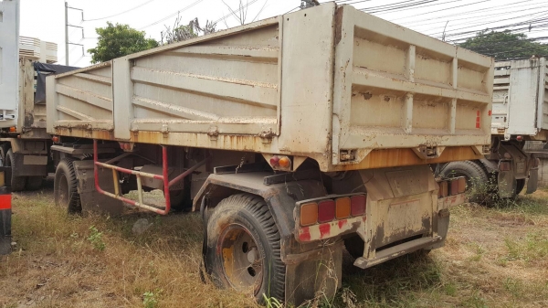 ขาย รถพ่วงดั้มแม่-ลูก HINO FM227 ติดแก๊ส NGV 8 ถัง วางหัวโปรเฟีย เครื่อง EM100 220 แรงม้า คัสซีสวยตลอดเส้น สโลว์กลาง ยางเต็ม ทะเบียนพร้อมโอน