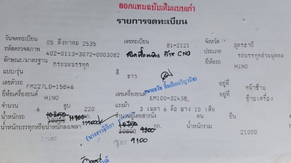 ขาย รถพ่วงดั้มแม่-ลูก HINO FM227 ติดแก๊ส NGV 8 ถัง วางหัวโปรเฟีย เครื่อง EM100 220 แรงม้า คัสซีสวยตลอดเส้น สโลว์กลาง ยางเต็ม ทะเบียนพร้อมโอน