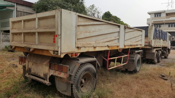 ขาย รถพ่วงดั้มแม่-ลูก HINO FM227 ติดแก๊ส NGV 8 ถัง วางหัวโปรเฟีย เครื่อง EM100 220 แรงม้า คัสซีสวยตลอดเส้น สโลว์กลาง ยางเต็ม ทะเบียนพร้อมโอน