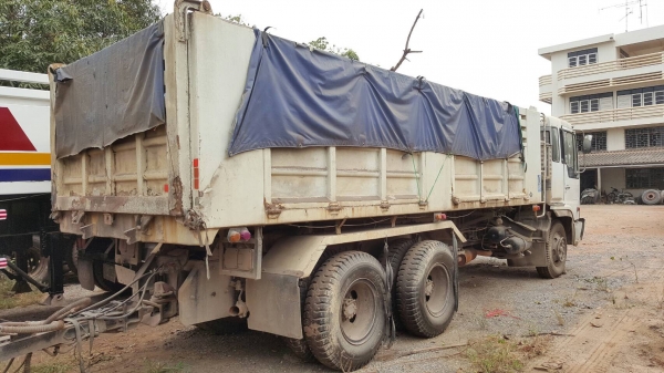 ขาย รถพ่วงดั้มแม่-ลูก HINO FM227 ติดแก๊ส NGV 8 ถัง วางหัวโปรเฟีย เครื่อง EM100 220 แรงม้า คัสซีสวยตลอดเส้น สโลว์กลาง ยางเต็ม ทะเบียนพร้อมโอน