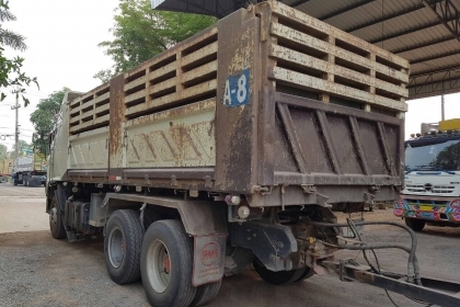 ขายรถพ่วง 22 ล้อ Hino เครื่อง 380 แรง ปี 54 กระบะดัมพ์สามมิตร ลูก 3 เพลาแท้ ทะเบียนพร้อม