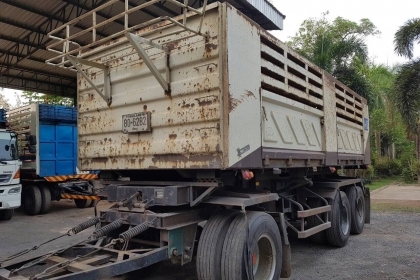 ขายรถพ่วง 22 ล้อ Hino เครื่อง 380 แรง ปี 54 กระบะดัมพ์สามมิตร ลูก 3 เพลาแท้ ทะเบียนพร้อม