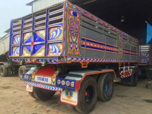 ขายลูกพ่วงดัมพ์มิเนียมอู่ SA นครปฐม 3 เพลาแท้ ปี 54 ยาว 7 เมตร พร้อมใช้งาน