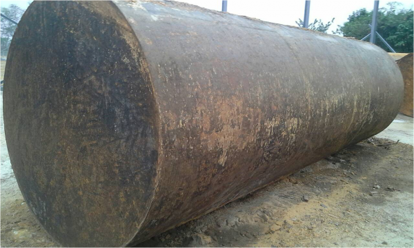 ขายถังน้ำมันสภาพดีมาก สวยสุดๆครับเหล็กหนา 6 มิล ความจุ 15,600 ลิตร เหล็กหนา