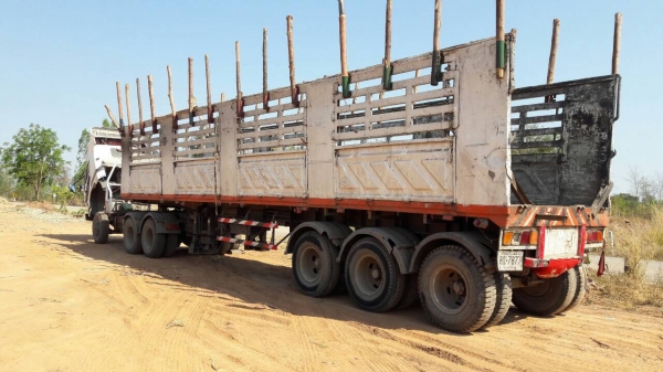 ขาย หัวลากไอ้หลง MMTFN627RNC ปี 45 พร้อมหาง 3 เพลา ยาว 12 เมตร เครื่องยนต์ 260 แรงม้า เกียรใหญ่ ช่วงล่างแน่น ทะเบียนพร้อมโอน