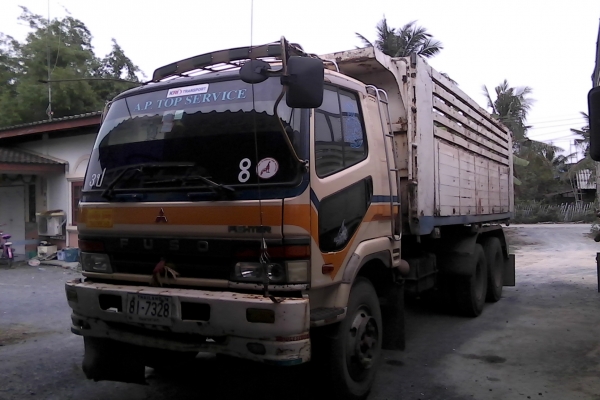 ขายมิตรซู527MAวางหัวนอกเครื่อง6D15โบว์อินเตอร์225แรงกระบะดั้มข้างปิเนียมตามสภาพ