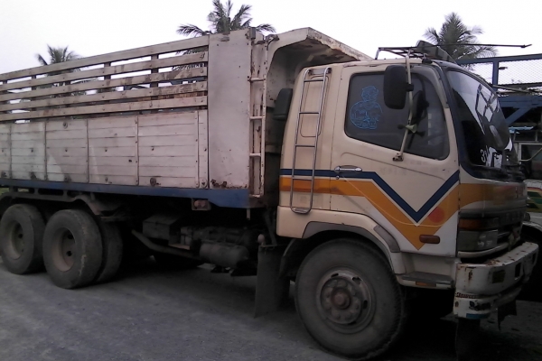 ขายมิตรซู527MAวางหัวนอกเครื่อง6D15โบว์อินเตอร์225แรงกระบะดั้มข้างปิเนียมตามสภาพ