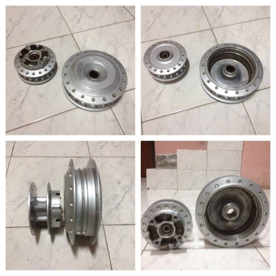 ดุมล้อ หน้า หลัง honda click  i 1คู่ ราคา400บาท โทร0924462525โส กทม