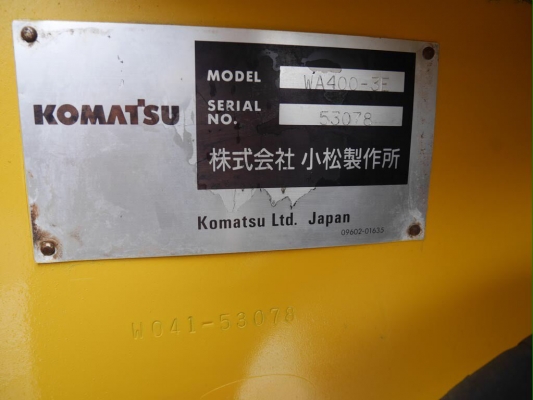KOMATSU WA400-3E ญี่ปุ่นแท้ สวยพร้อมใช้ โทร.090-986-2521 อ๊อบ