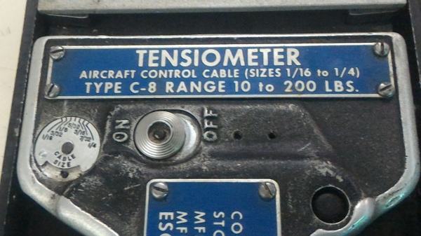 เครื่องเทสวัดความดึงของสายเคเบิ้ล สายสลิง Tensiometer Air Craft Control Cable ที่ใช้ในระบบของเครื่องบิน ผลิตที่ อเมริกา เครื่องเทสวัดความดึงของสายเคเบิ้ล สายสลิง Tensiometer Air Craft Control Cable ที่ใช้ในระบบของเครื่องบิน ผลิตที่ อเมริกา