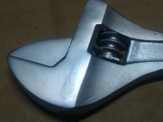 ประแจเลื่อนขนาด 8 นิ้ว RELIABLE ของใหม่เก่าเก็บ เหล็กเนื้อดี ปากกว้างสุด 24 มม.