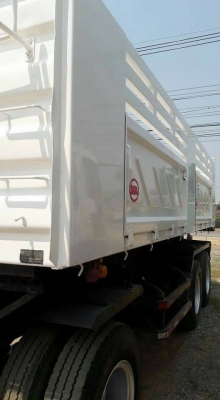 ขาย HINO 344 พ่วงแม่ลูกดั๊ม  กระบะเหล็กสามมิตร รถปี 57 รถวิ่งแสนกว่าโล